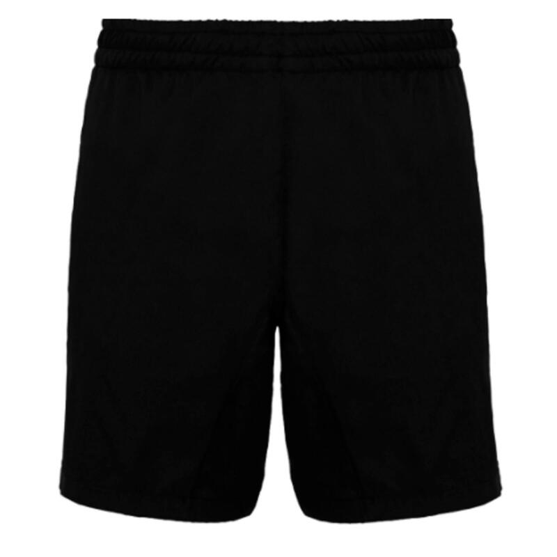 Pantalón Corto Short Fitness Transpirable Hombre Con Bolsillos Negro