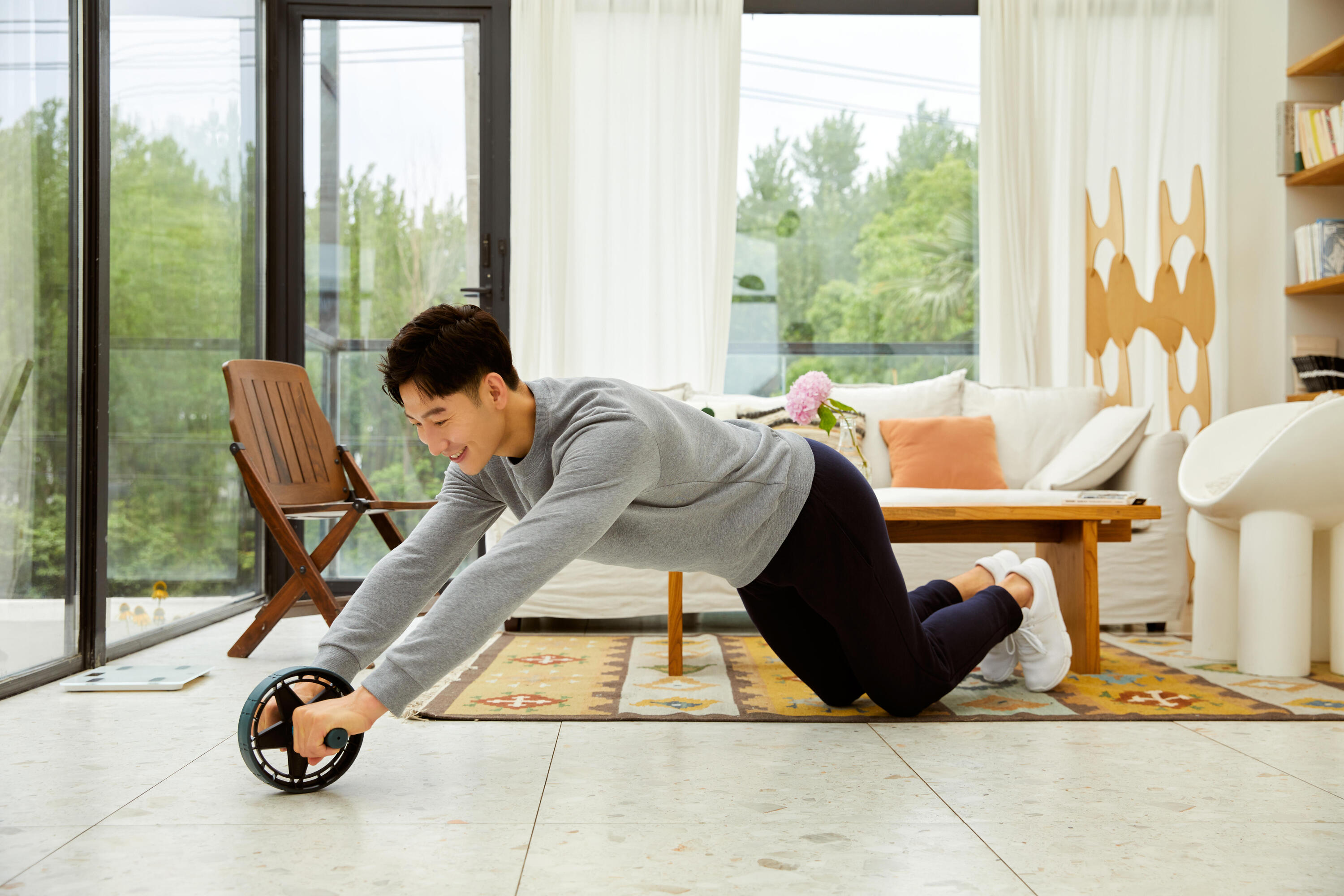 Spodnie dresowe męskie Domyos Gym & Pilates 100 6/6