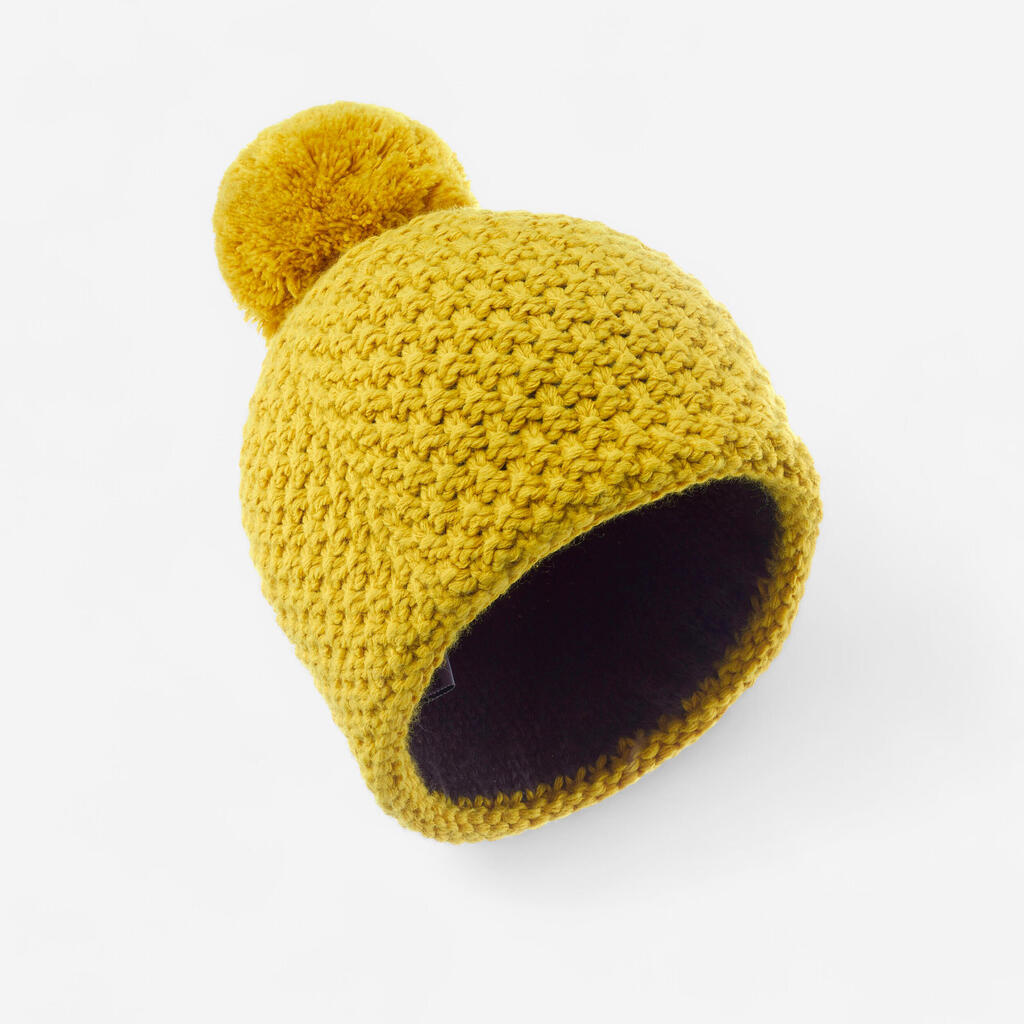 Kids’ ski hat - made in france - timeless - ochre