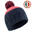 Adult Ski Hat Grand Nord Made In France - Navy Blue-Pink
