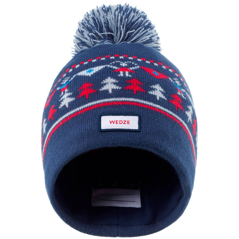 Kids’ Ski Hat Jacquard - Navy Blue