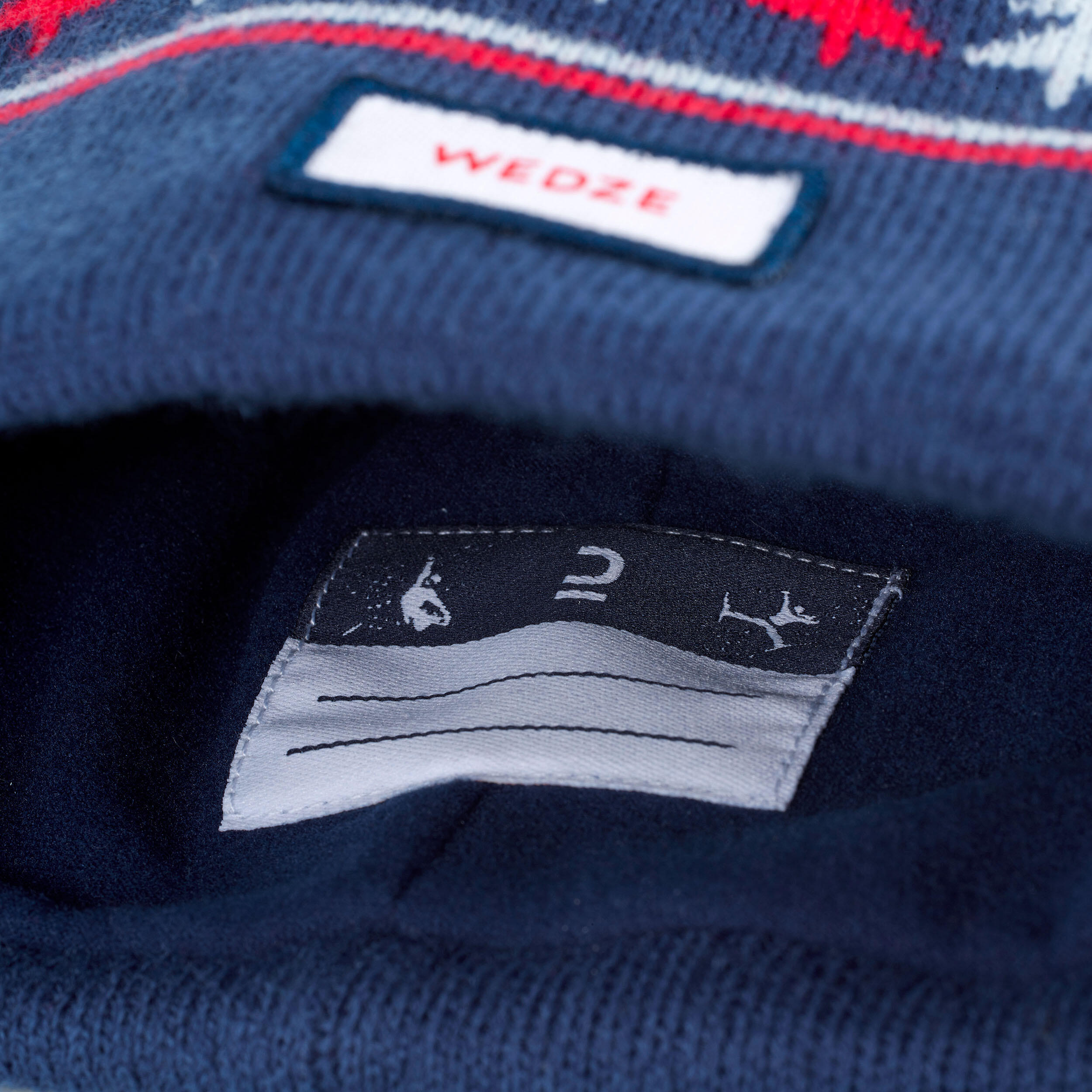 Kids’ Ski Hat Jacquard - Navy Blue 7/8