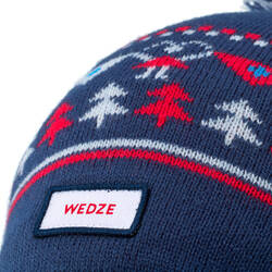 Kids’ Ski Hat Jacquard - Navy Blue