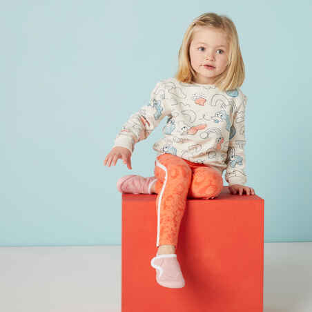 Sweatshirt Decat'oons Babyturnen beige mit Print