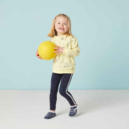 Sweatshirt Decat'oons Babyturnen gelb mit Print