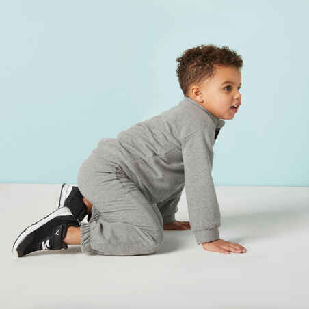 Kids' Basic Warm Regular-Fit Tracksuit - Grey