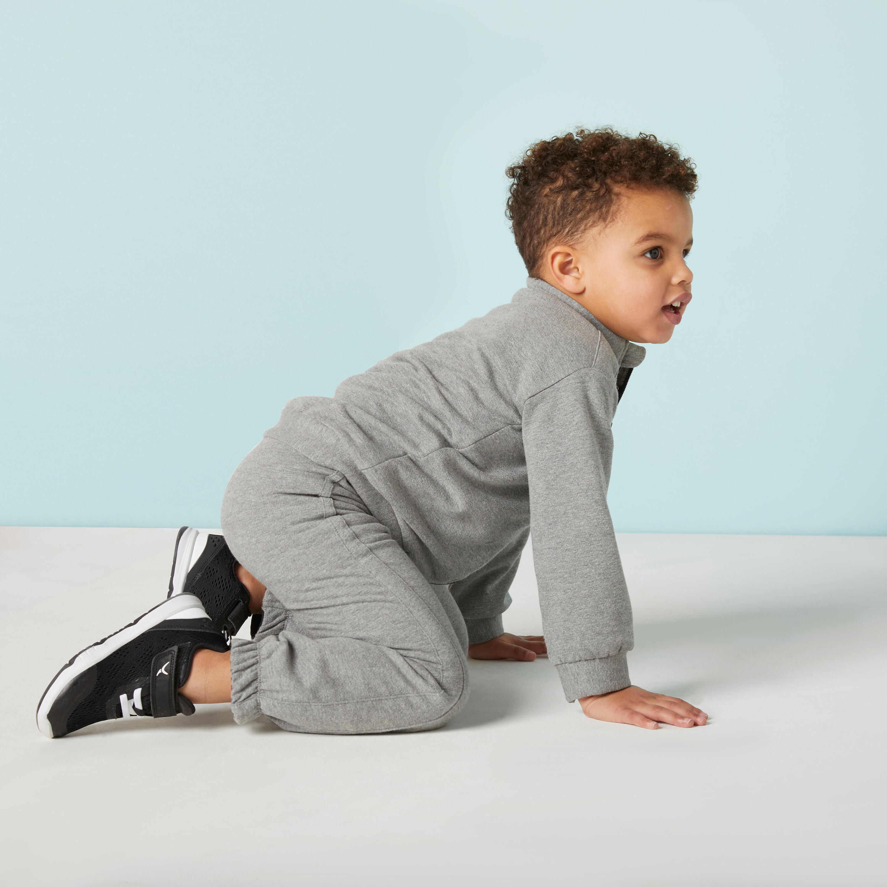 Kids' Basic Warm Regular-Fit Tracksuit - Grey 5/6