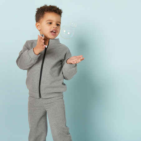 Kids' Basic Warm Regular-Fit Tracksuit - Grey