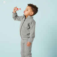 Kids' Basic Warm Regular-Fit Tracksuit - Grey