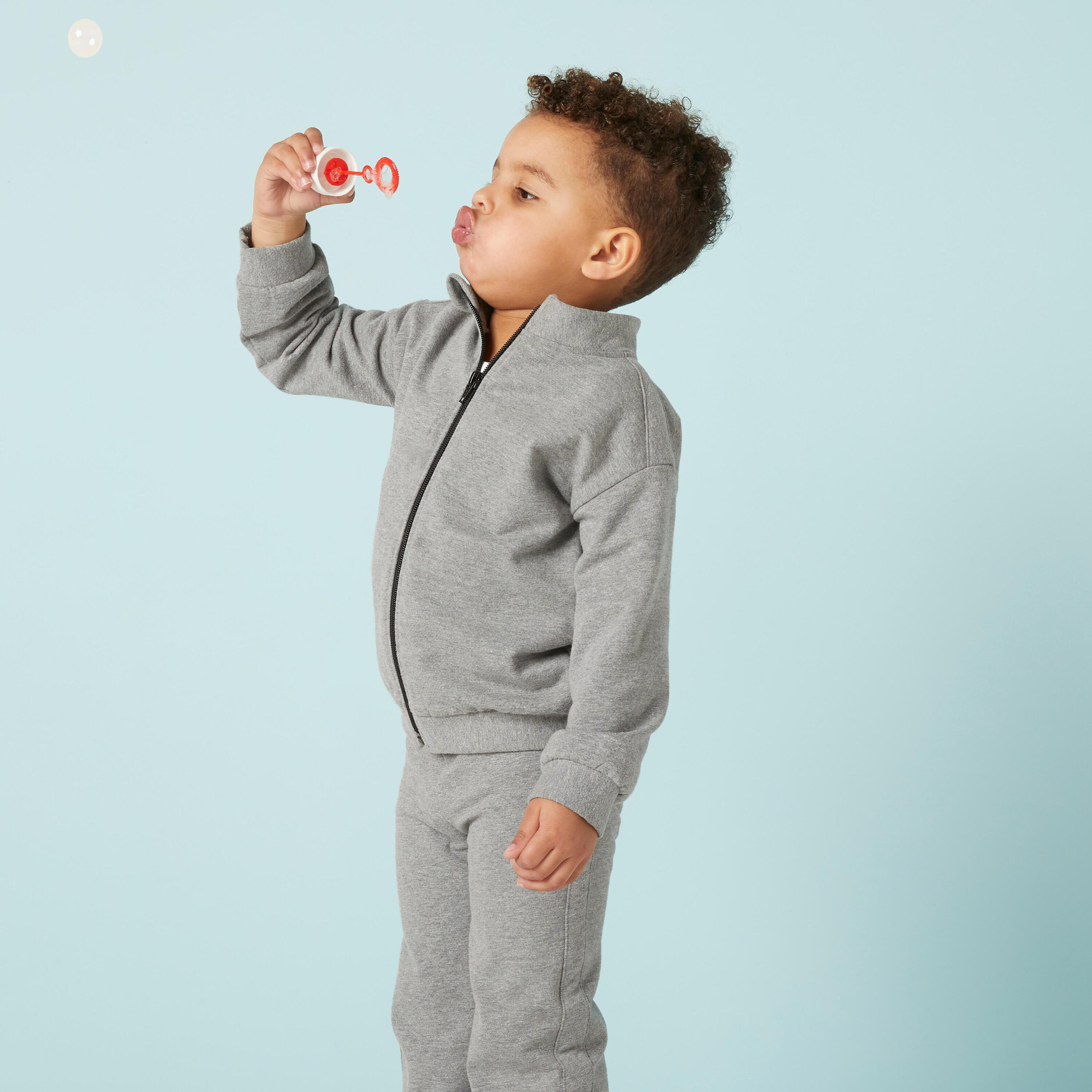 Kids' Basic Warm Regular-Fit Tracksuit - Grey 4/6