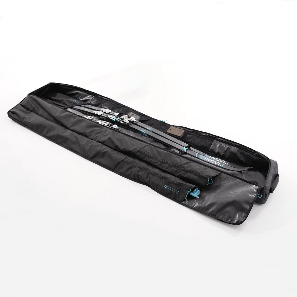 Suaugusiųjų lygumų slidinėjimo lazdų krepšys „XC S Coverb 550“, pilkas