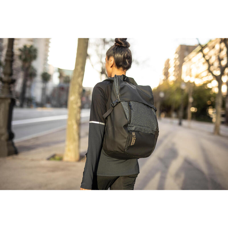 Rugzak URBAN 25 liter glimmend zwart