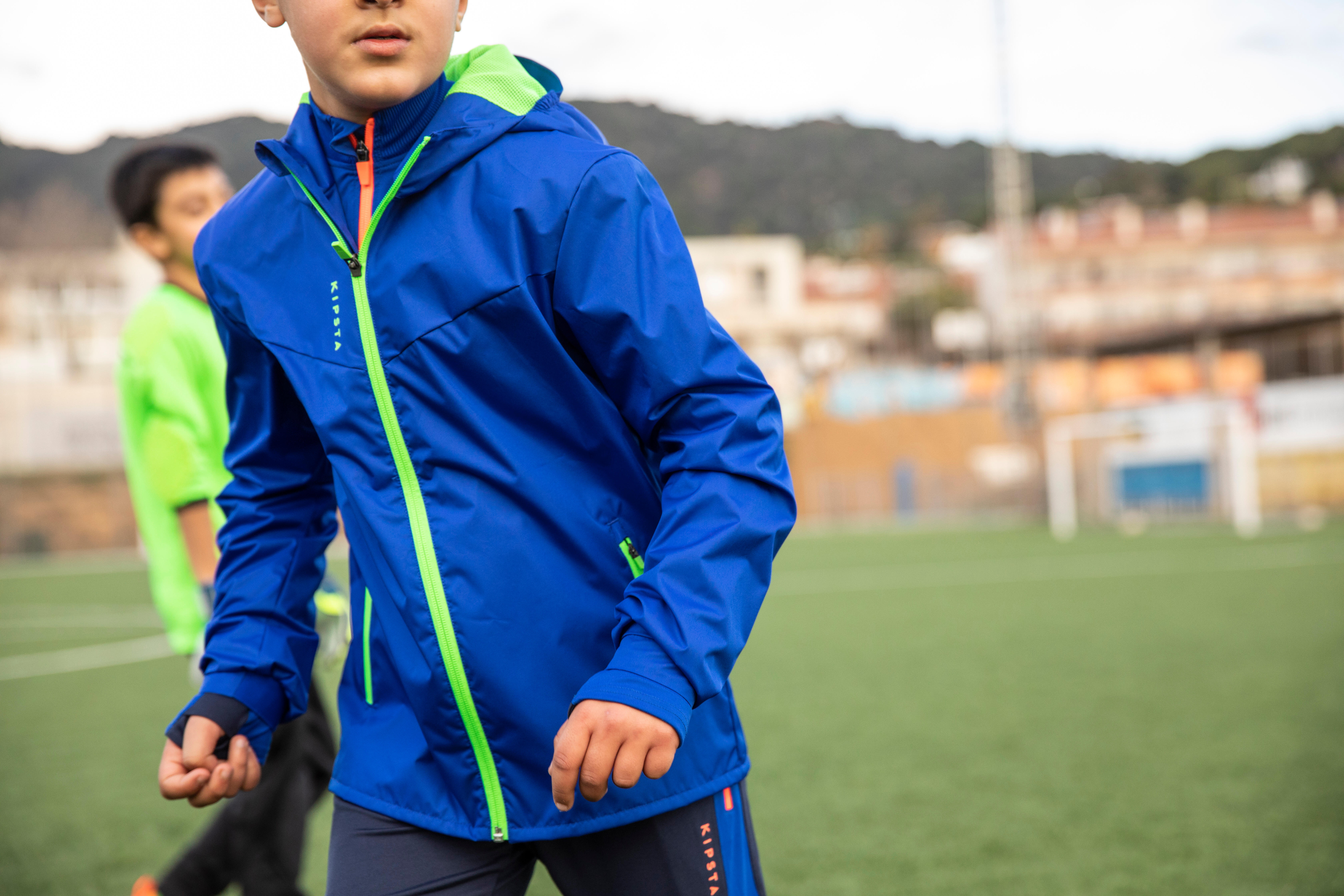 Kids football waterproof jacket cheap