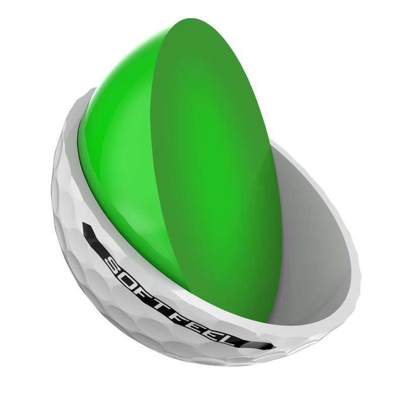 Bola Golf Soft Feel Blanco x12