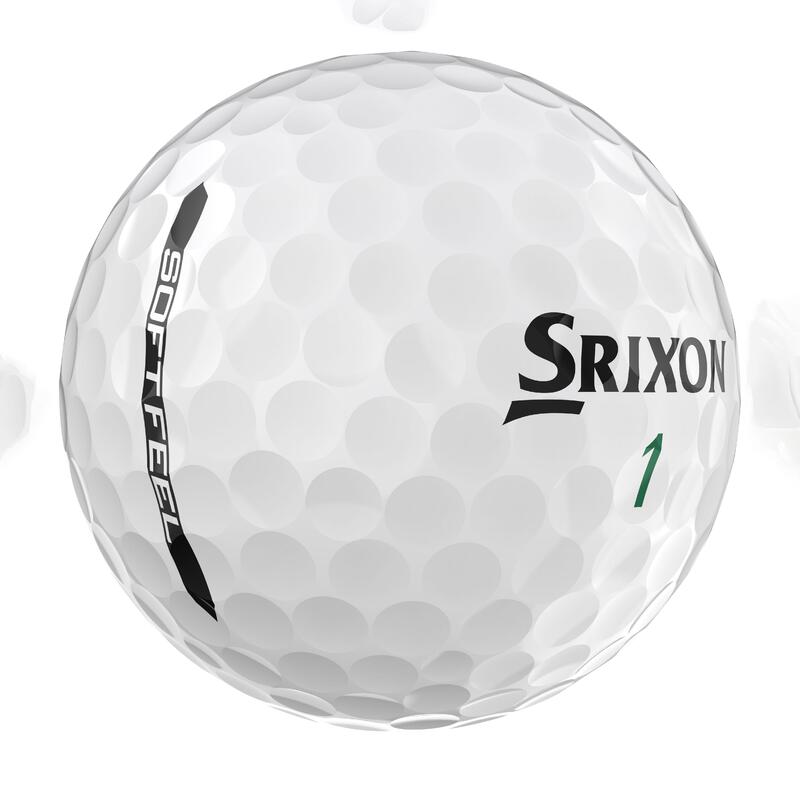 balles golf x12 - Soft feel blanc