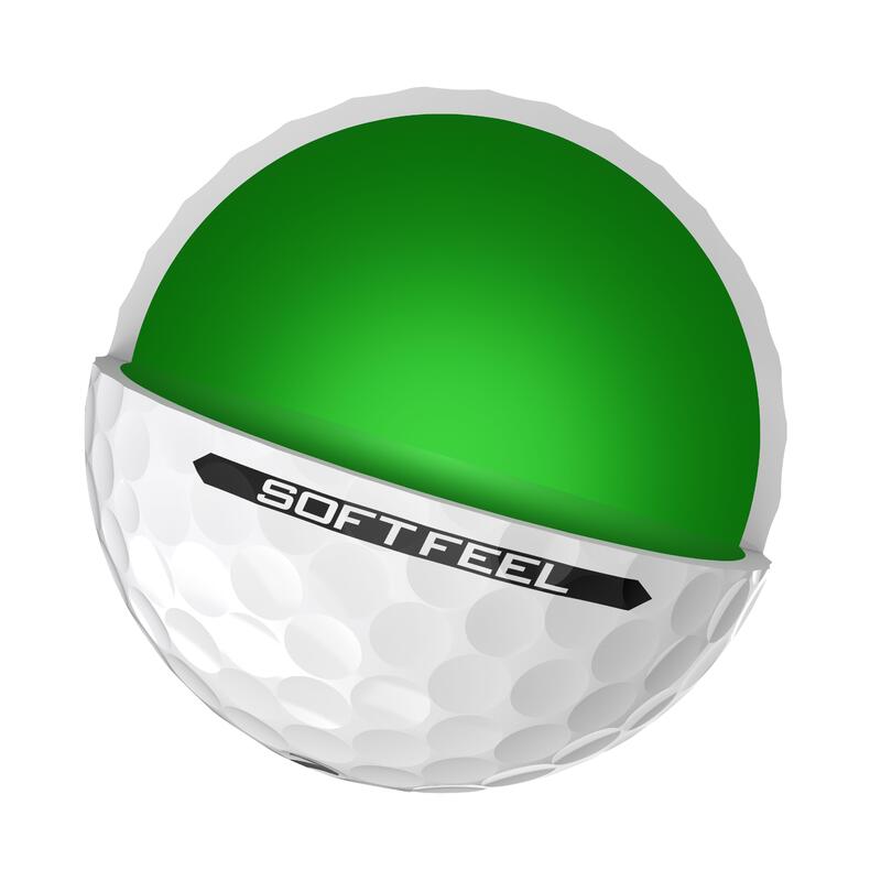 Bola Golf Soft Feel Blanco x12