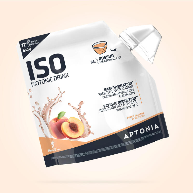 Bebida isotónica en polvo ISO melocotón 650 g