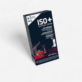 BOISSON ISOTONIQUE DOSETTE EN POUDRE ISO+ FRAISE-CERISE 4x38G