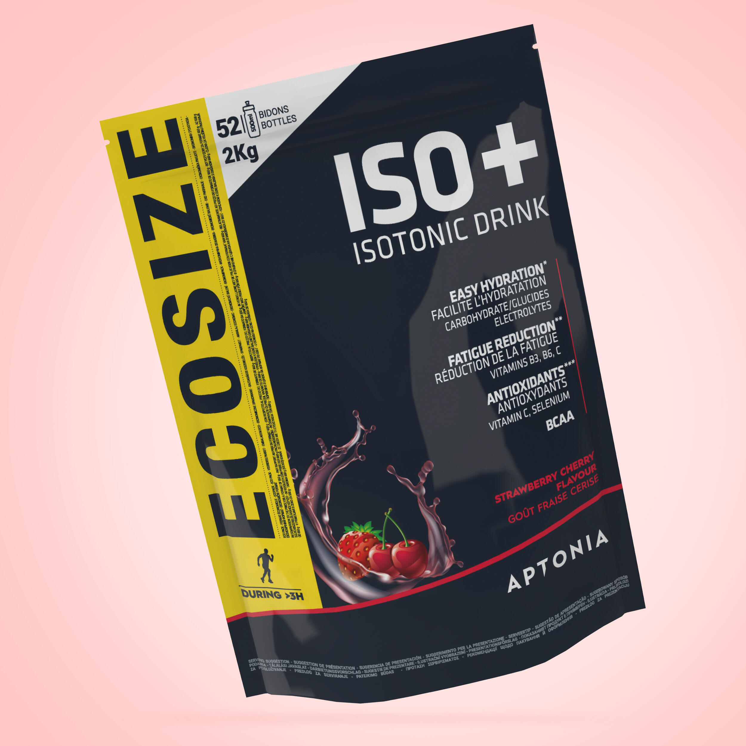 ISO+ Isotonic Drink Powder 2kg - strawb. cherry 2/5