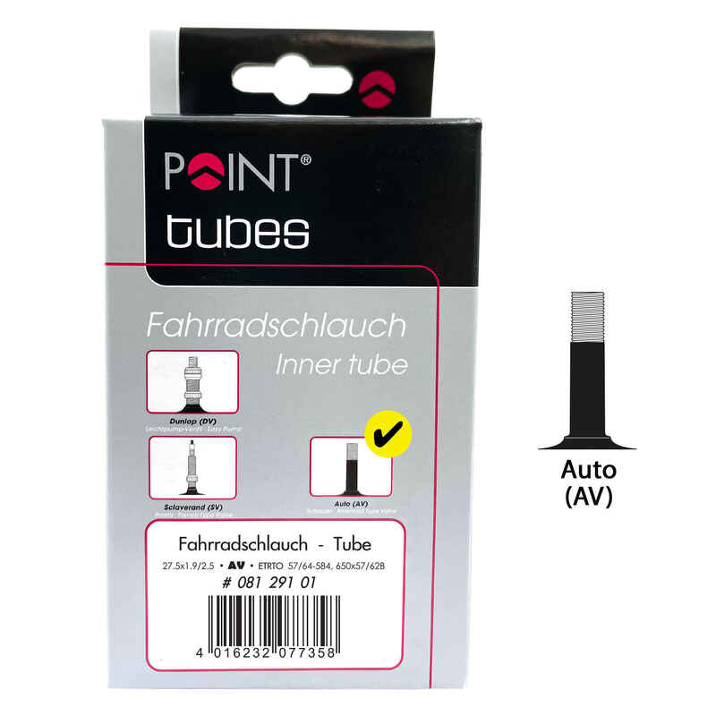 Fahrradschlauch Point 27,5 x 1,9/2,5 Schrader 40 mm