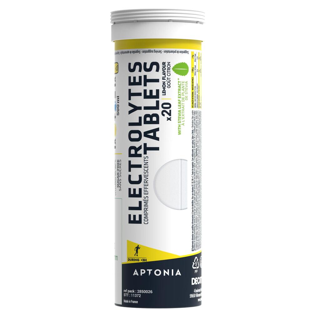 Electrolyte drink sugar-free tablets 20 x 4g - lemon