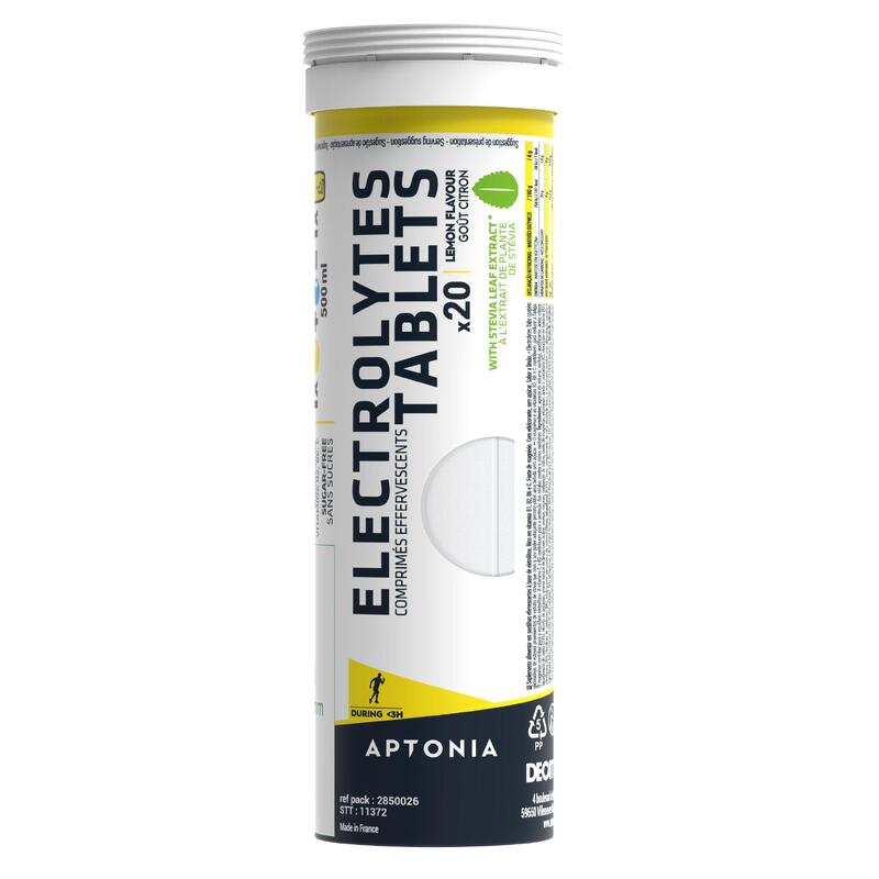 Boisson électrolytes sans sucre tablettes citron 20 x 4g