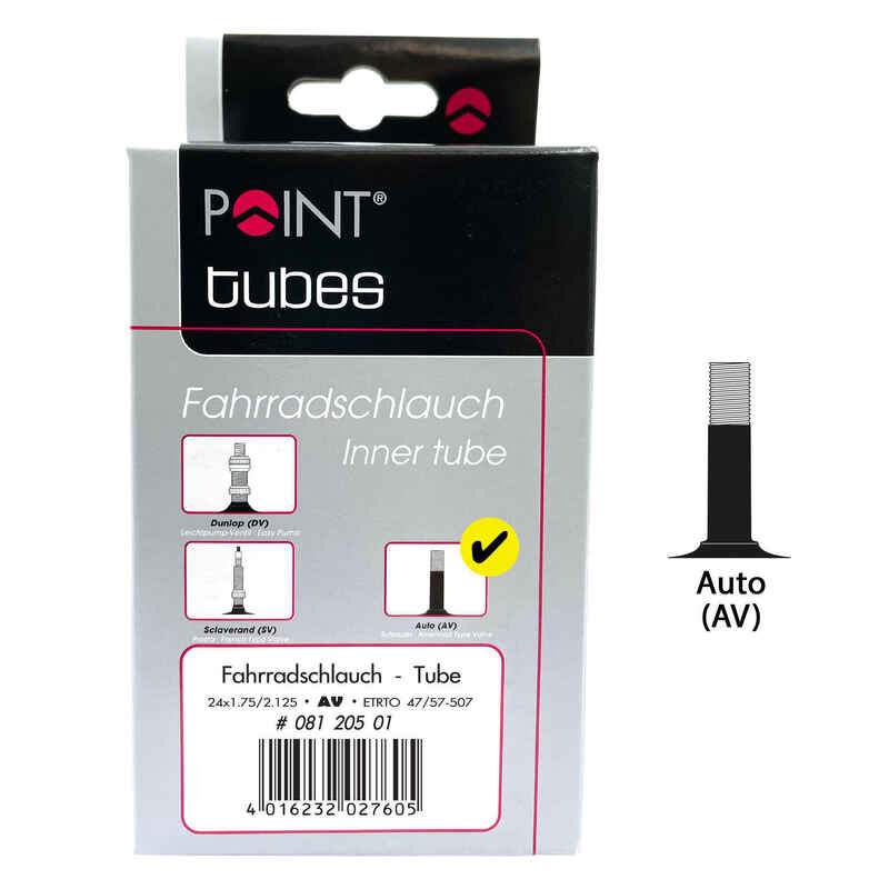 Fahrradschlauch Point 24 x 1,75/2,125 Schrader 40 mm