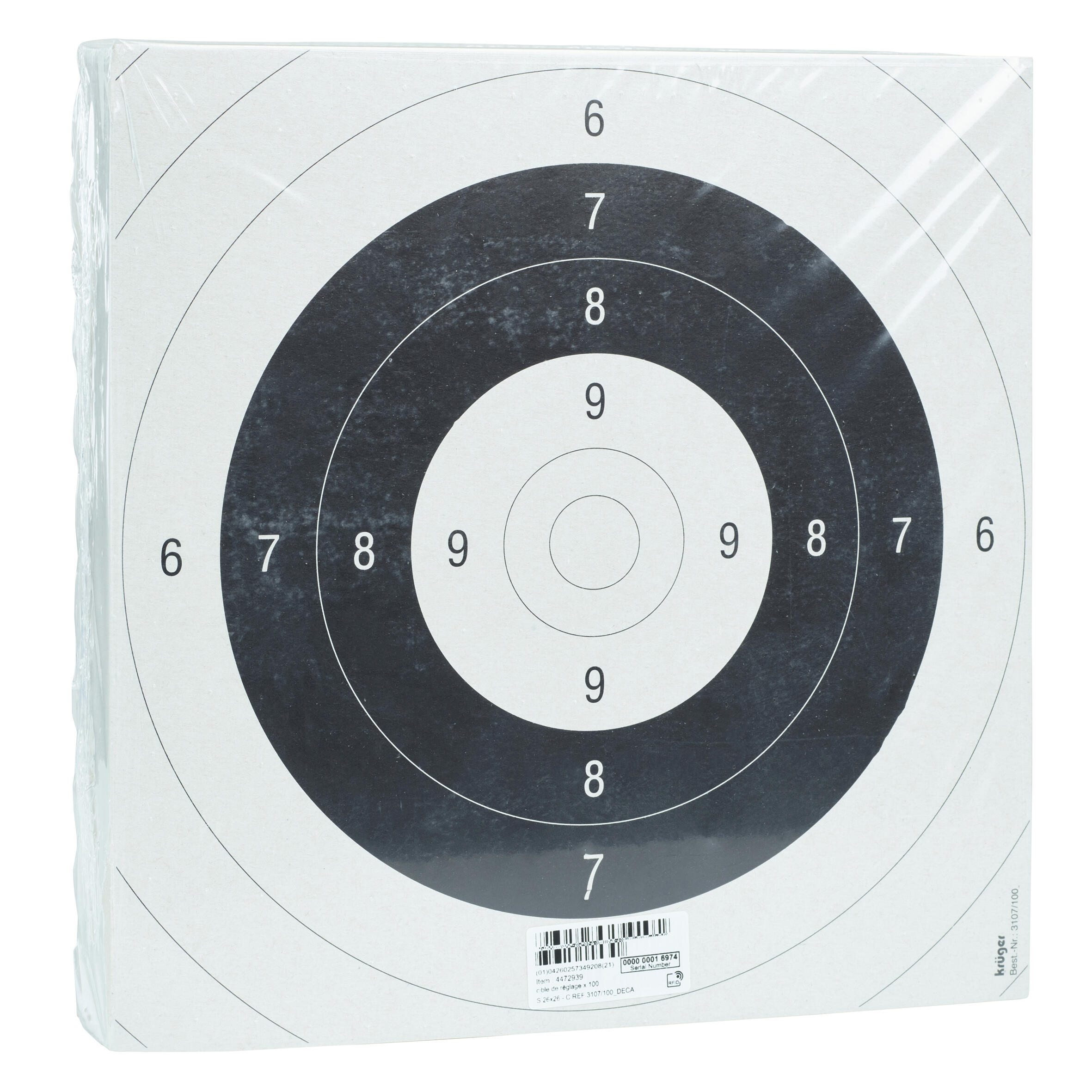 100 TEST AND ADJUSTMENT TARGETS 26CM X 26CM