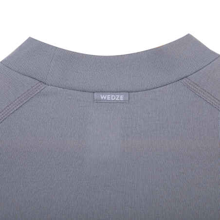 Men's Warm, Comfortable Ski Base Layer 100 - Grey