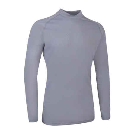 Men's Warm, Comfortable Ski Base Layer 100 - Grey