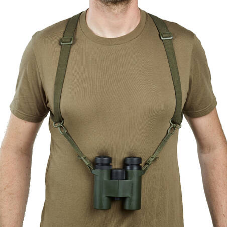 ELASTIC HARNESS FOR CARRYING BINOCULARS