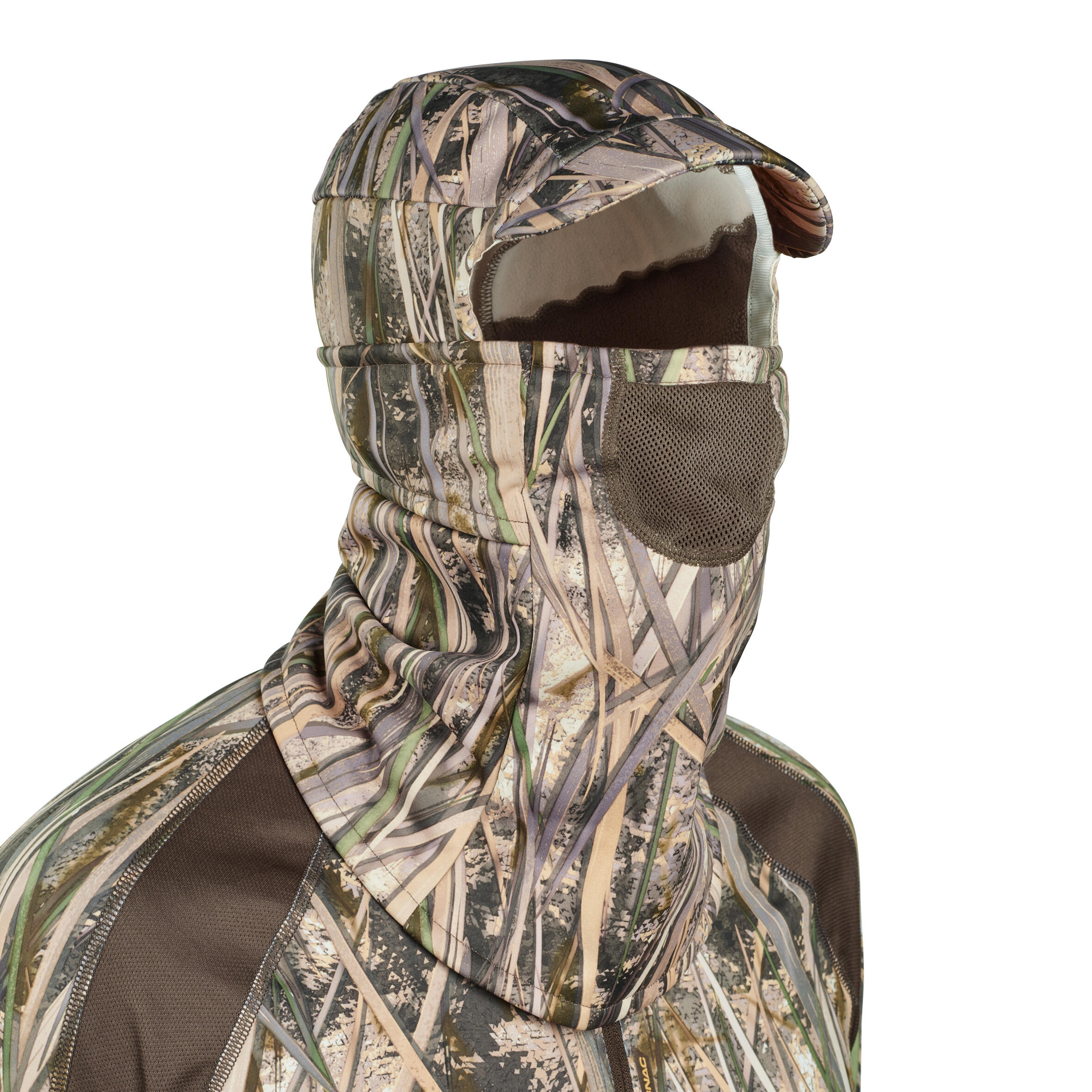 SOLOGNAC 500 Warm Country Sport Balaclava Wetlands Camouflage