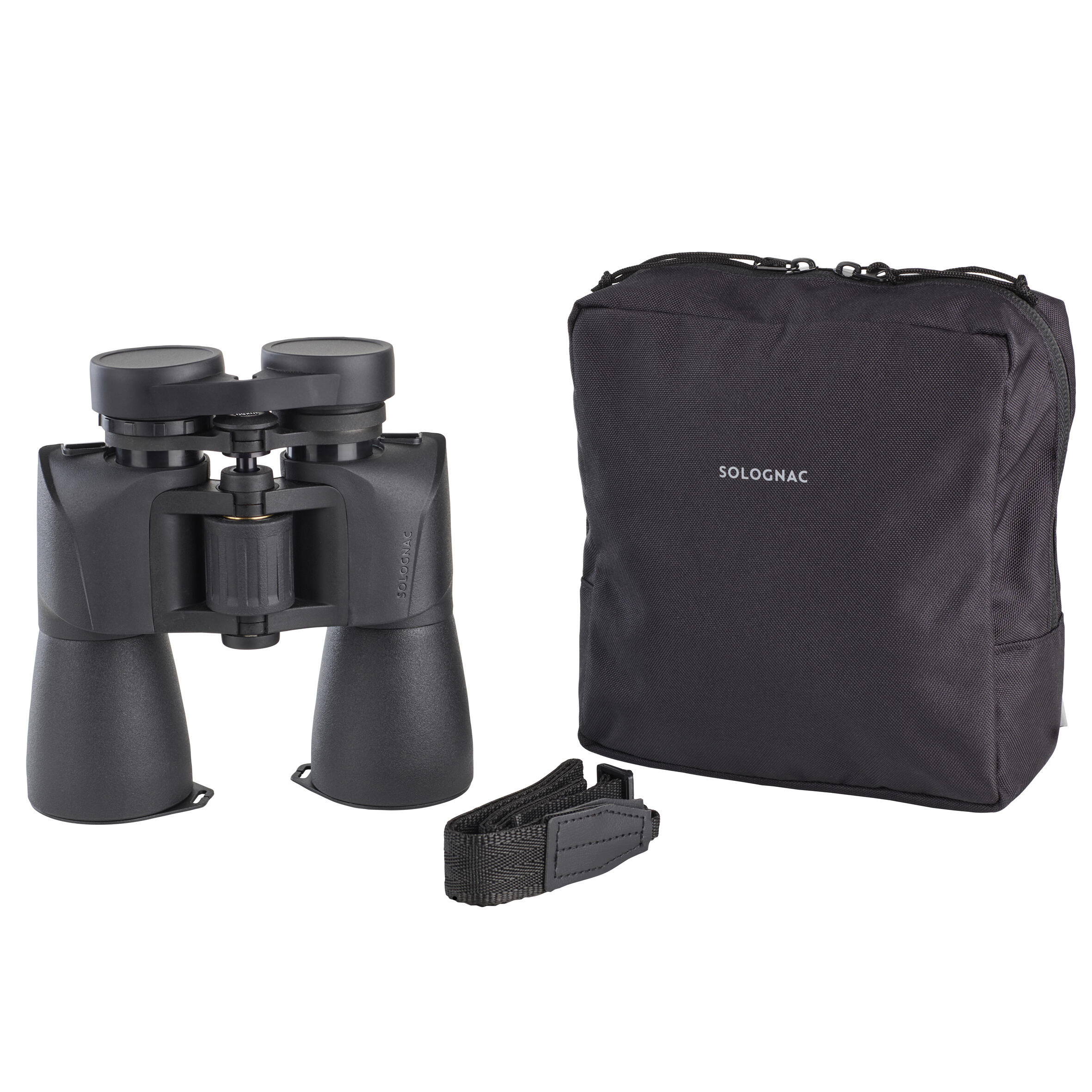 Hunting Binoculars 10x50 Porro 100 Black Solognac Decathlon