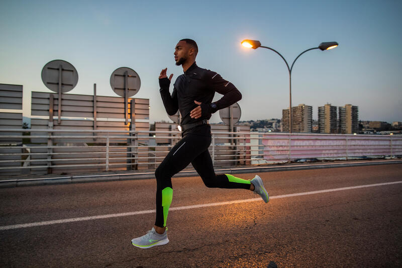 Legginsy do biegania męskie Kiprun Warm ocieplane