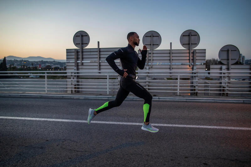 Legginsy do biegania męskie Kiprun Warm ocieplane