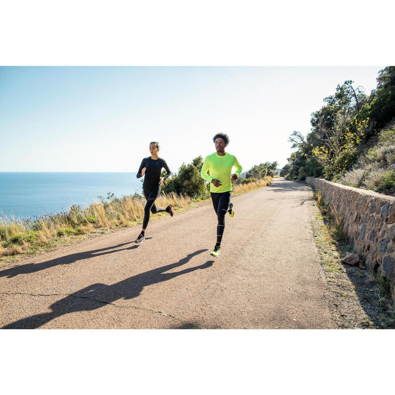 CAMISOLA DE CORRIDA KIPRUN CARE RESPIRÁVEL HOMEM AMARELO