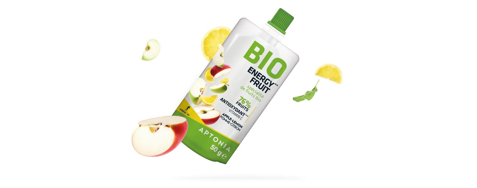 BIO ENERGY FRUIT SPECIALITE DE FRUITS A LA POMME ET AU CITRON X4