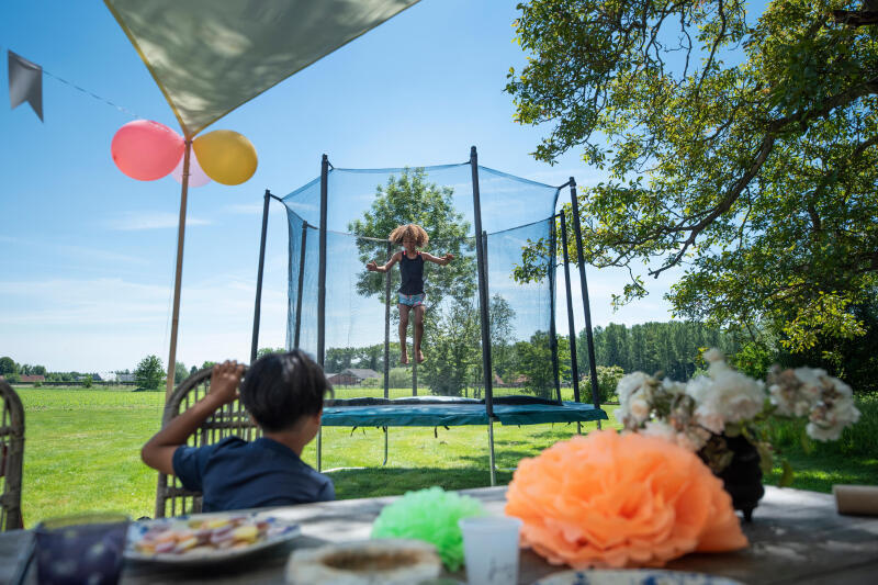 Trampolina Domyos Octogonal 300 z siatką ochronną