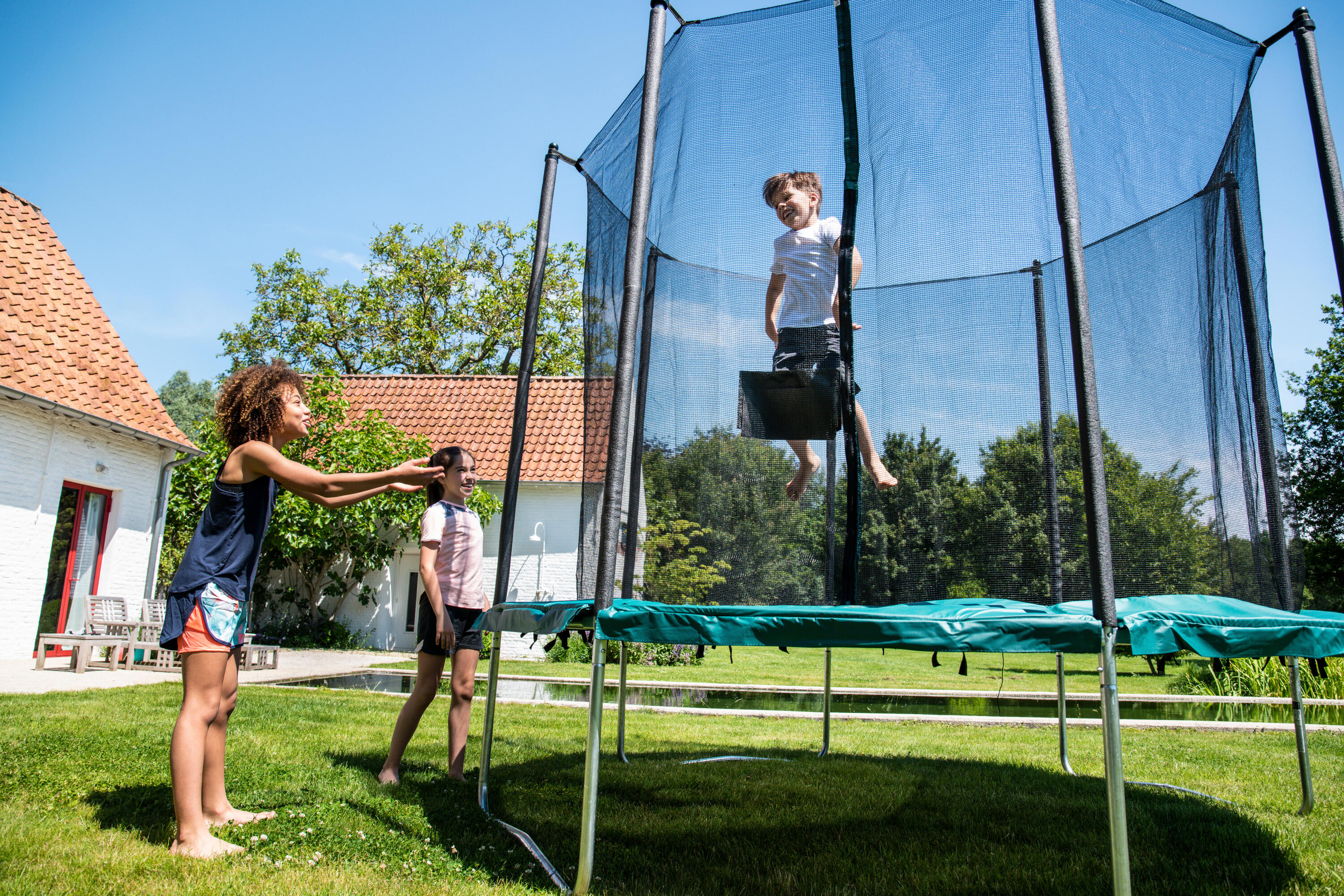 Trampolino Ottagonale 300 con rete di protezione 8/14