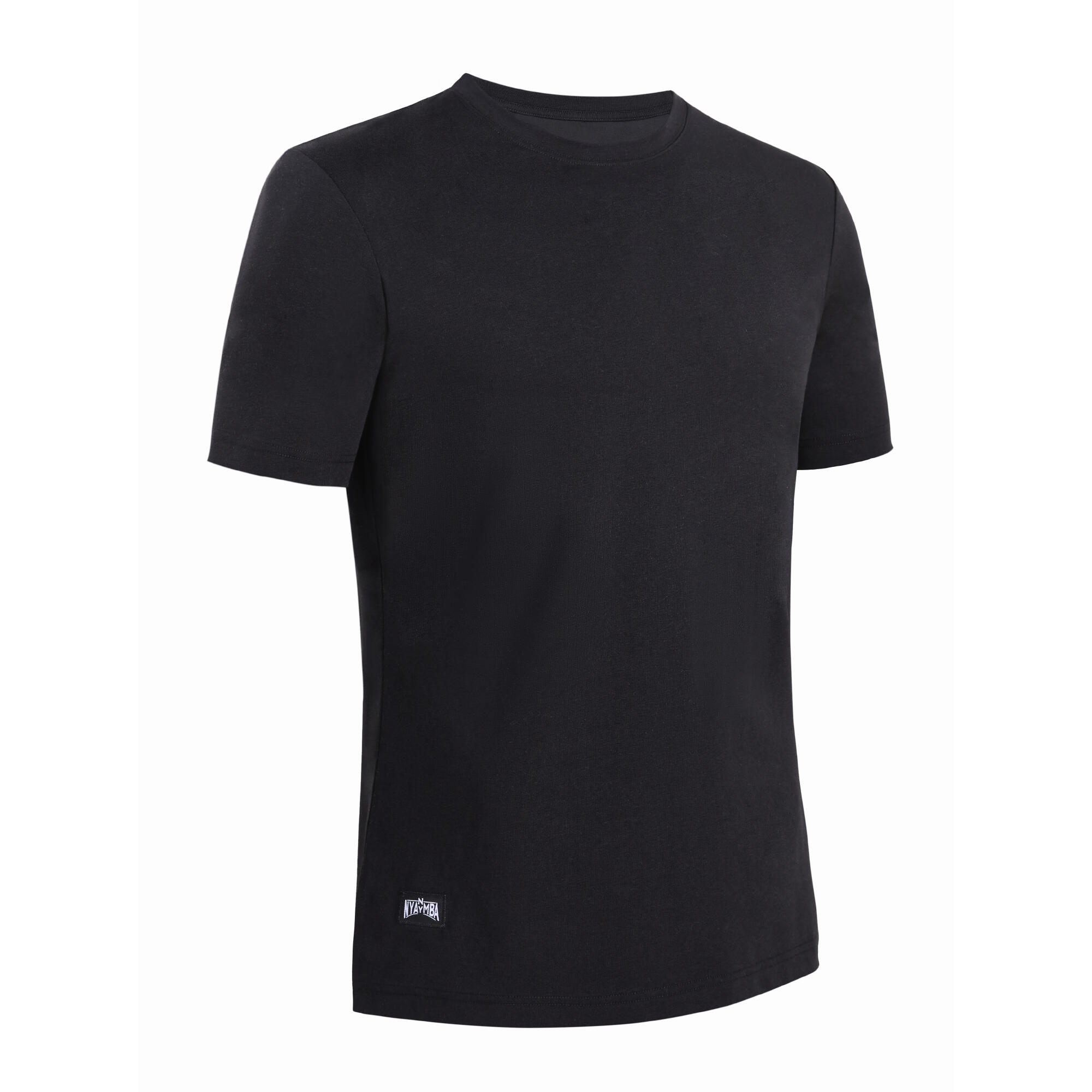 Men's black crew neck shirt online