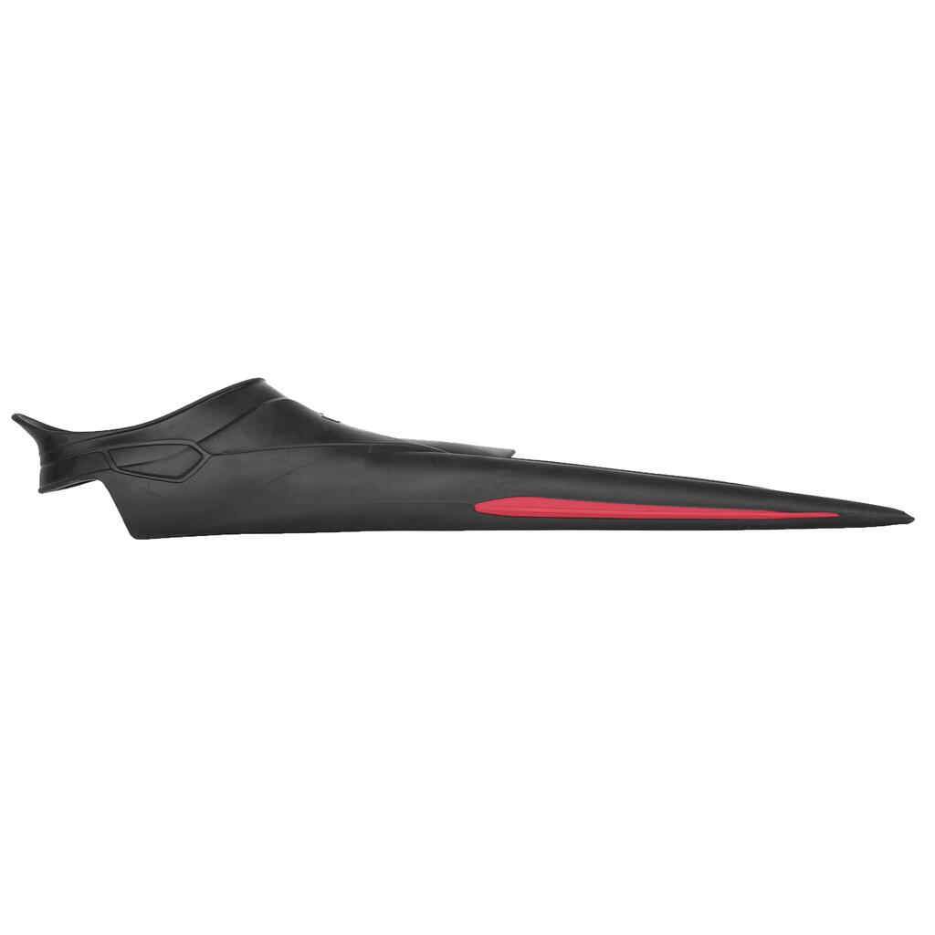 Schwimmflossen lang steif - Topfins 900 schwarz/rot