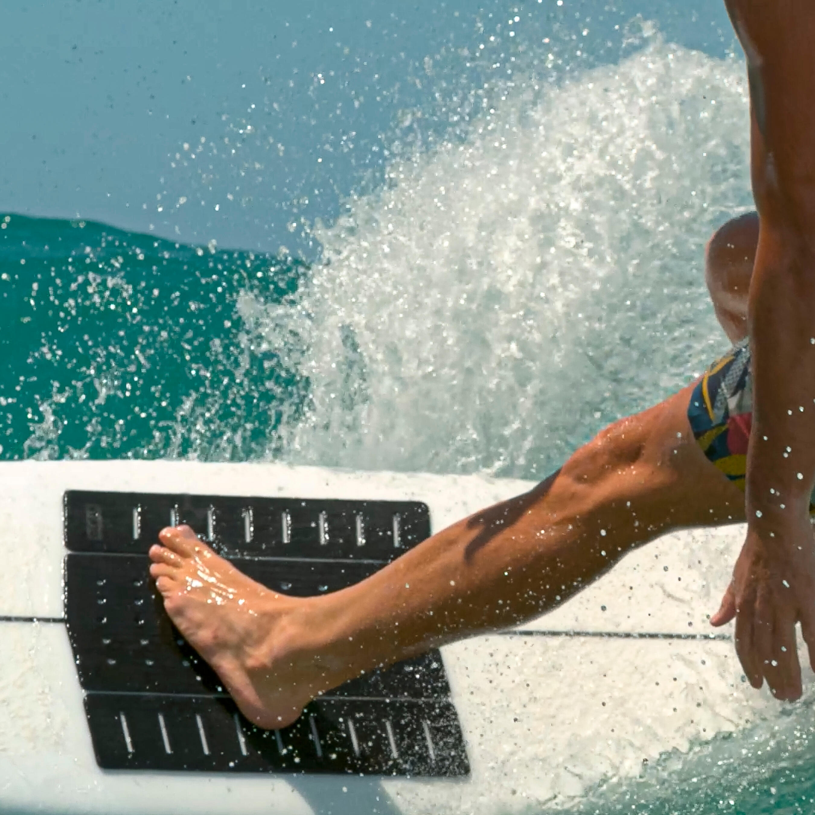3-Part front foot non-slip surf pad 2/6