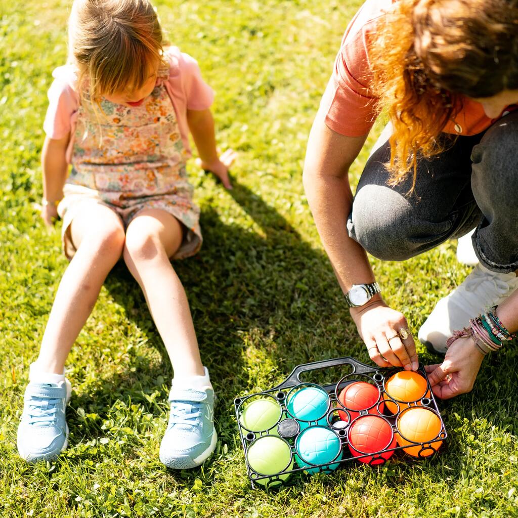 Jeu de 8 boules de pétanque en plastique