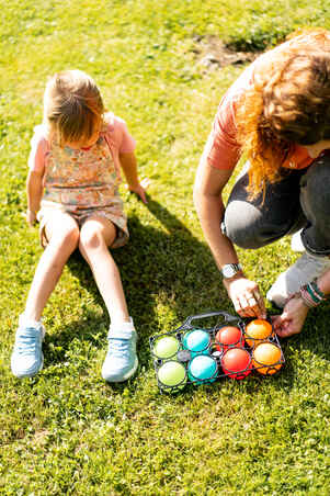 Set of 8 Plastic Petanque Boules