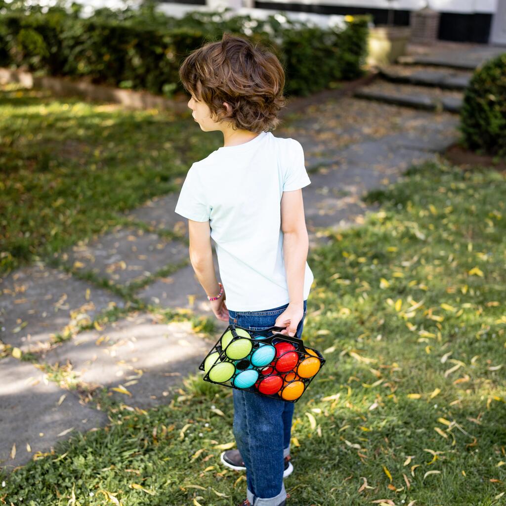 Jeu de 8 boules de pétanque en plastique