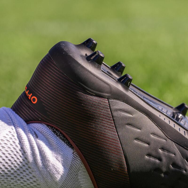 Chaussures de rugby moulées terrain sec Homme - ADVANCE R100 FG noir bordeaux