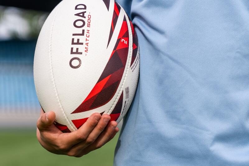 Piłka do rugby Offload R500 Match rozmiar 4