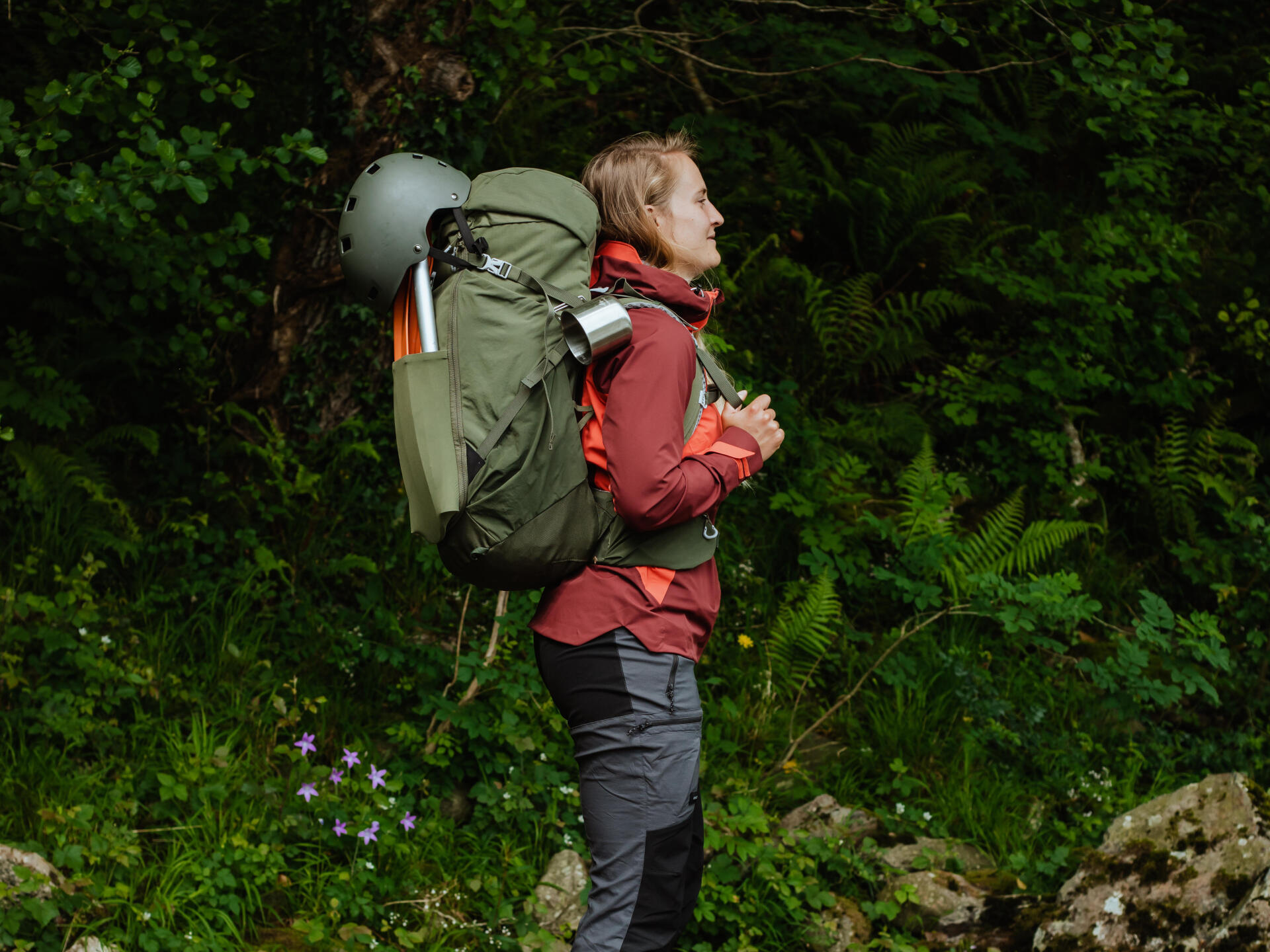 Première descente en packraft pour Camille