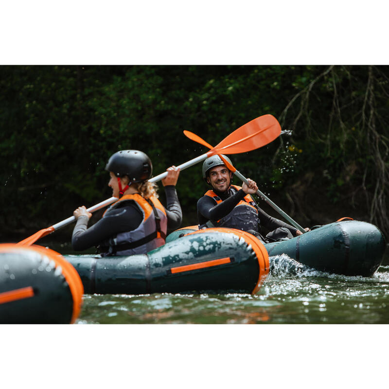 Opblaasbare 1-persoons packraft 500 TPU rivier waterdichte rits