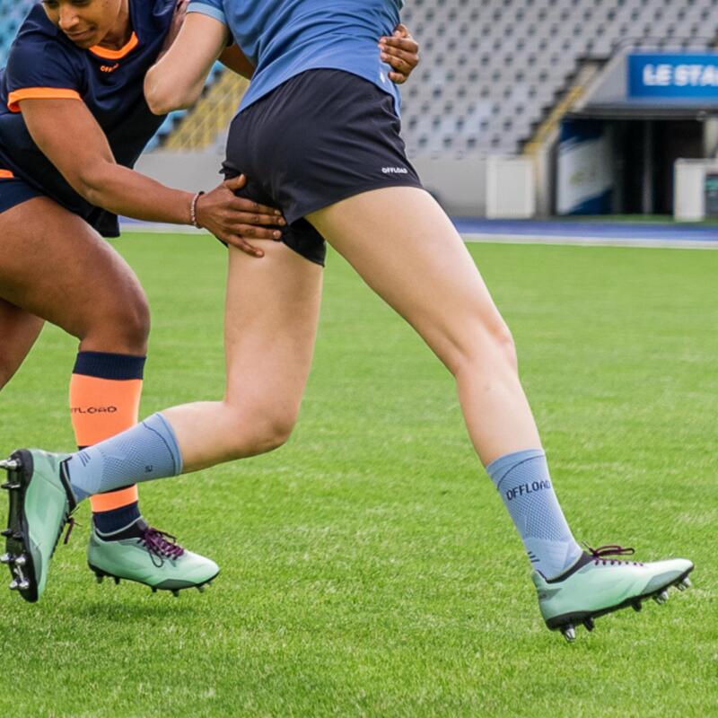 Calções de Rugby Mulher R500 Preto